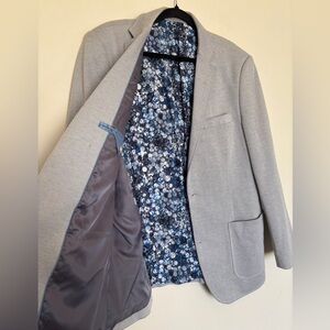 Bachrach Blazer Size 44R Cotton Elbow Patch Sports Coat Preppy Academia Office